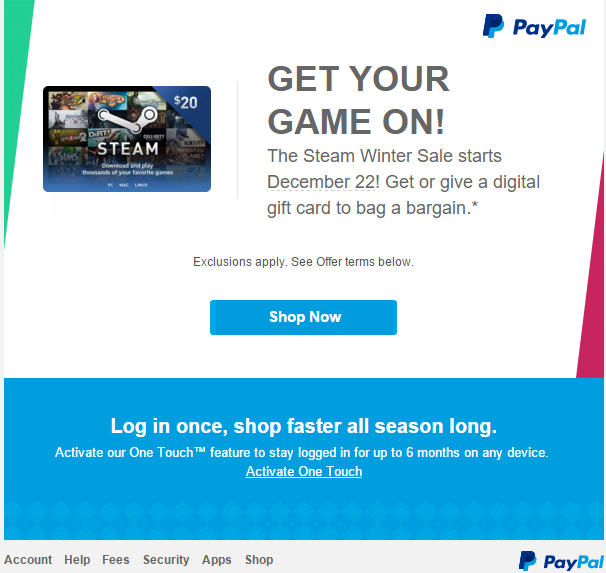 PayPal разгласил дату старта зимней распродажи в Steam. - Изображение 2 PayPal разгласил дату старта зимней распродажи в Steam. - Изображение 2