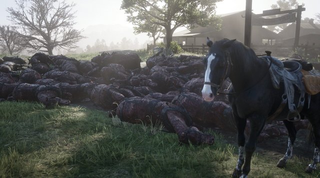 В Red Dead Online новые странности — игроки находят кучи из мертвых лошадок | - Изображение 4