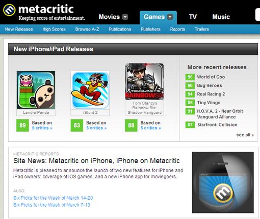 iOS и 3DS на Metacritic.com | Канобу iOS и 3DS на Metacritic.com | Канобу