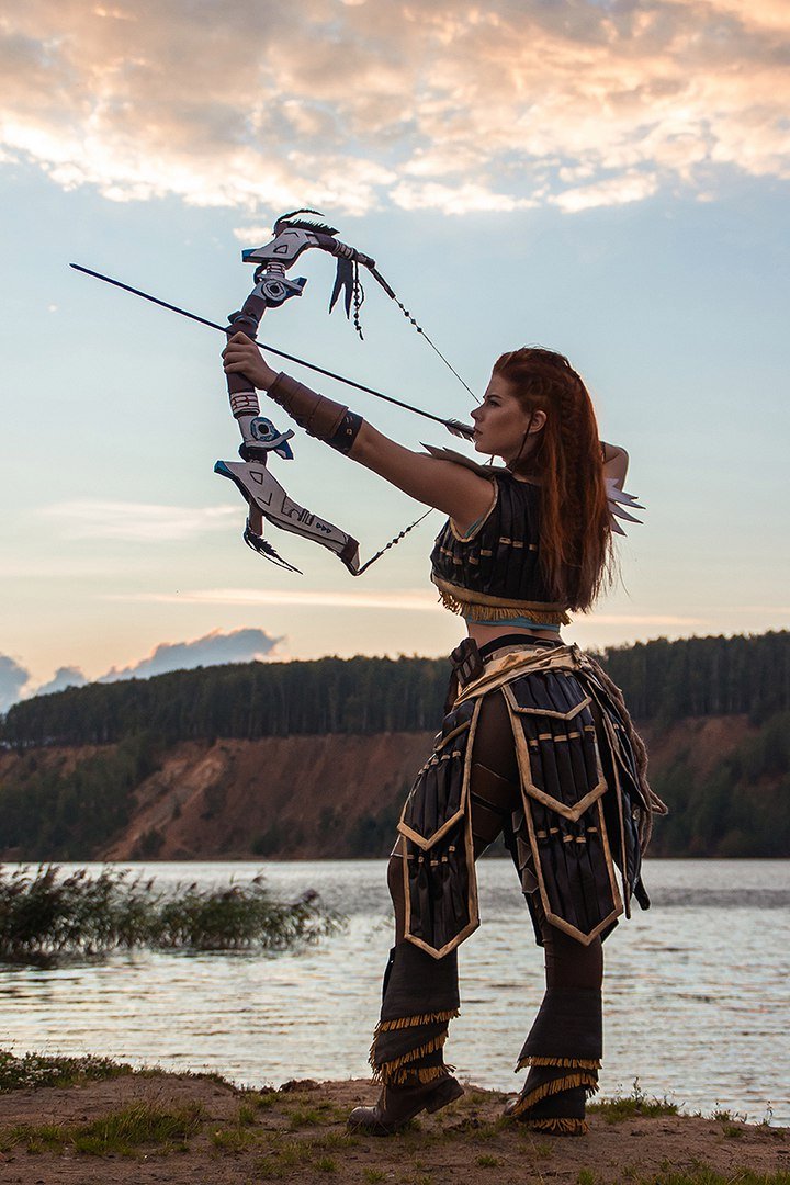 Косплей дня: охотница на рободинозавров Элой из Horizon: Zero Dawn. - Изображение 3